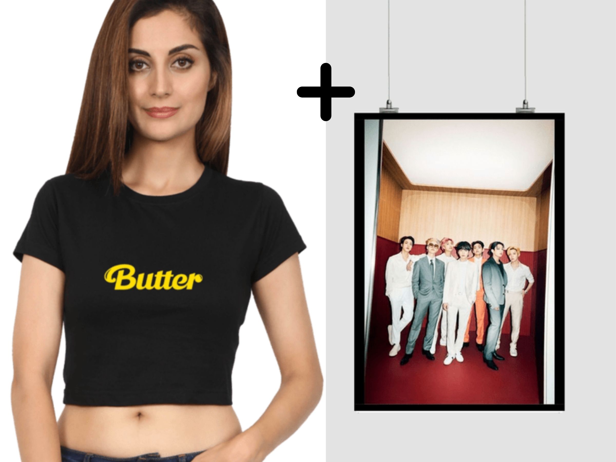 bts butter crop top BTS butter concept poster