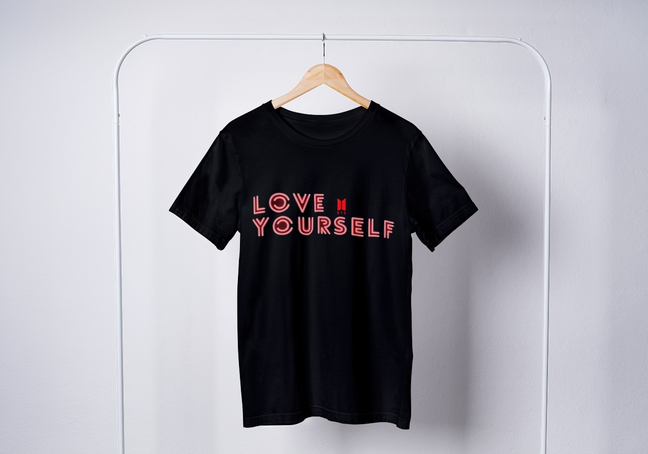 Love Yourself red BTS tour black T-shirt